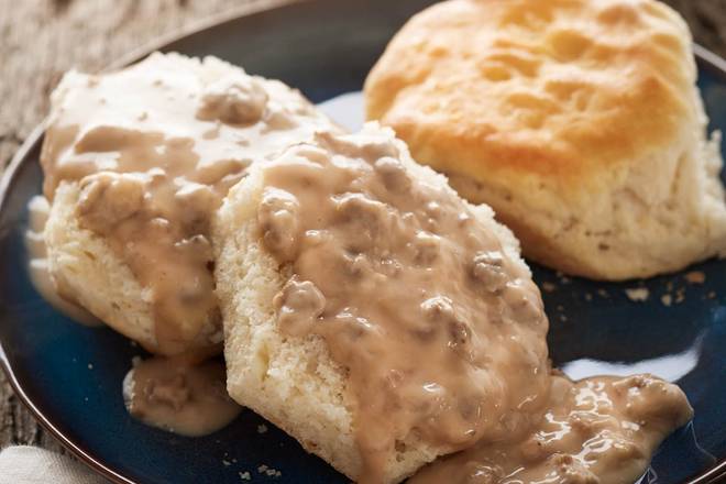 Cup of Sausage Gravy & Biscuits