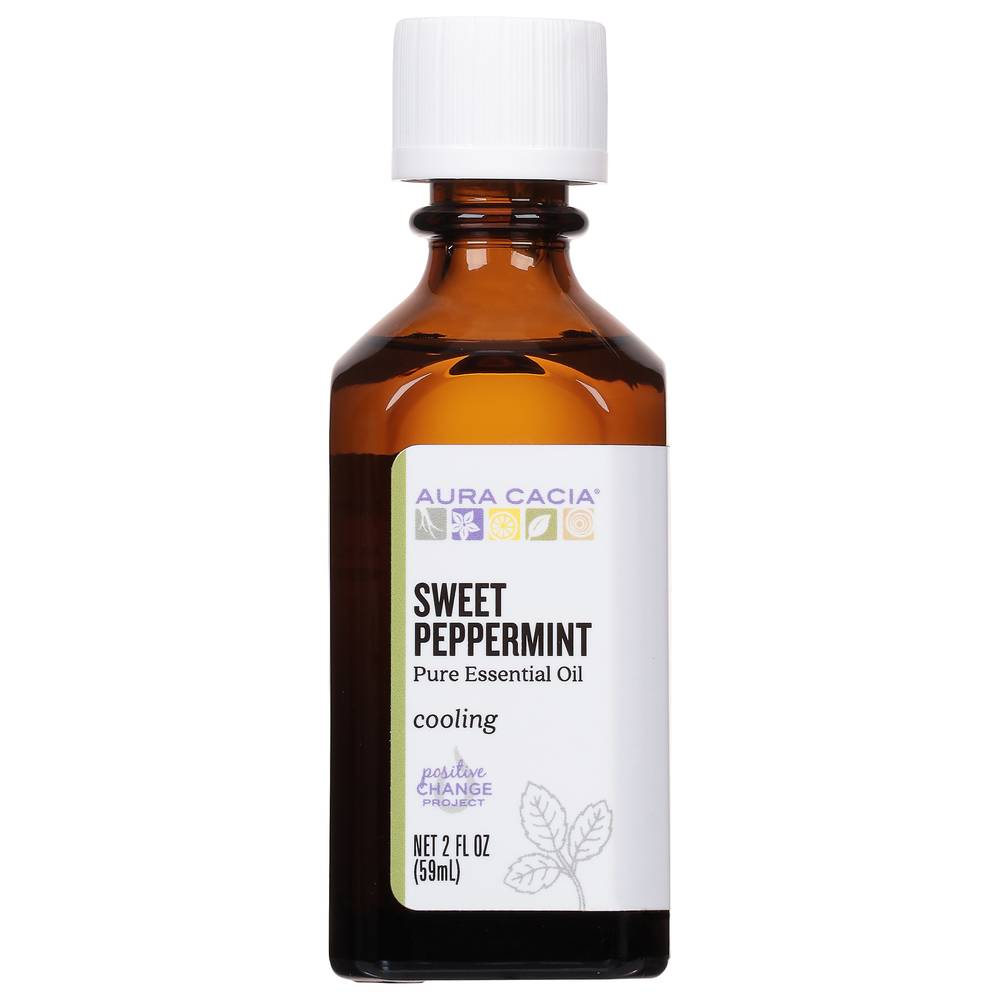 Aura Cacia Cooling Sweet Peppermint Pure Essential Oil (2 fl oz)