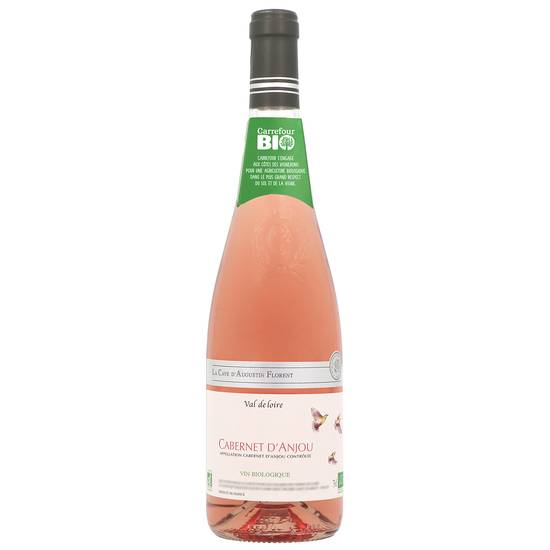 La Cave d'Augustin Florent - Vin rosé cabernet d'anjou bio (750 ml)