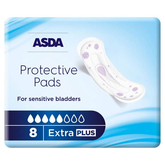 Asda 8 Extra Plus Protective Pads