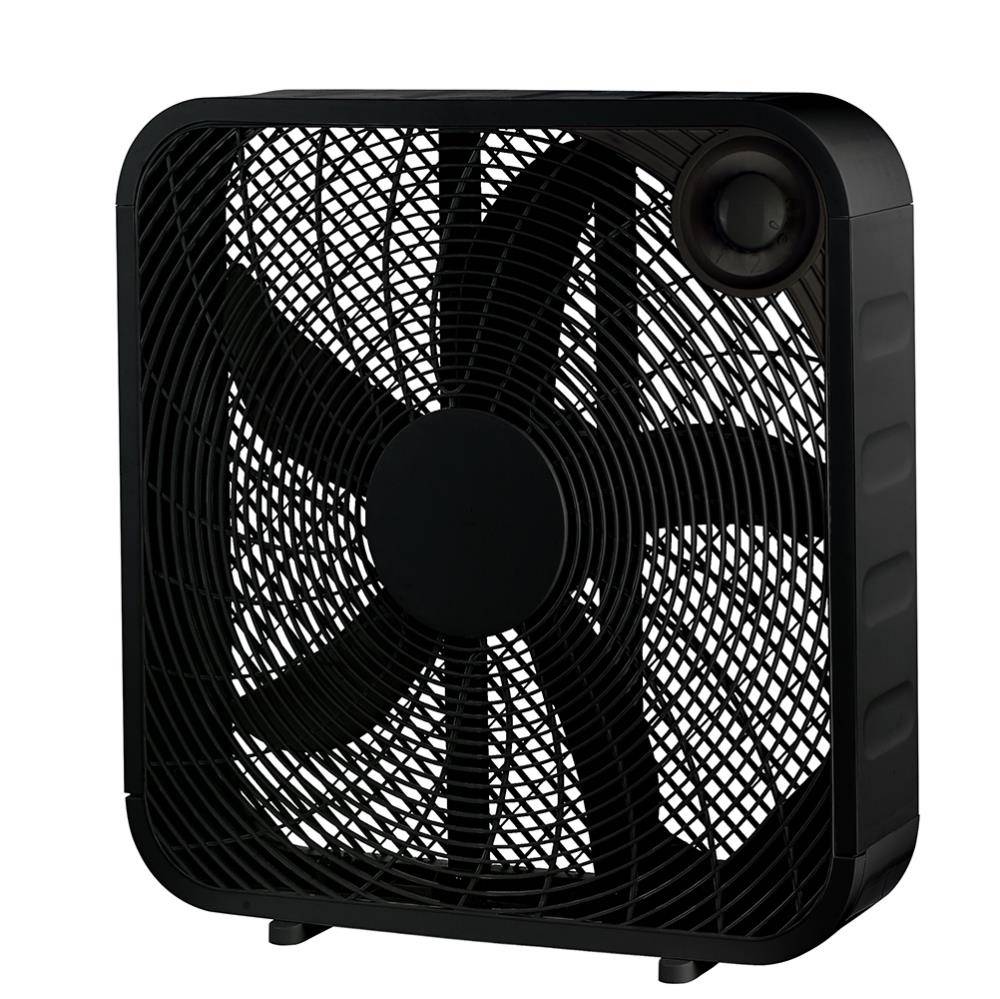 Utilitech 20-in 120-Volt 3-Speed High Velocity Indoor Black Box Fan | FB50-16HB