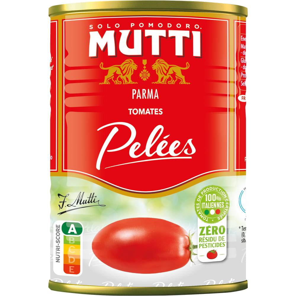 Mutti - Tomates pelées zéro résidus de pesticides (400g)