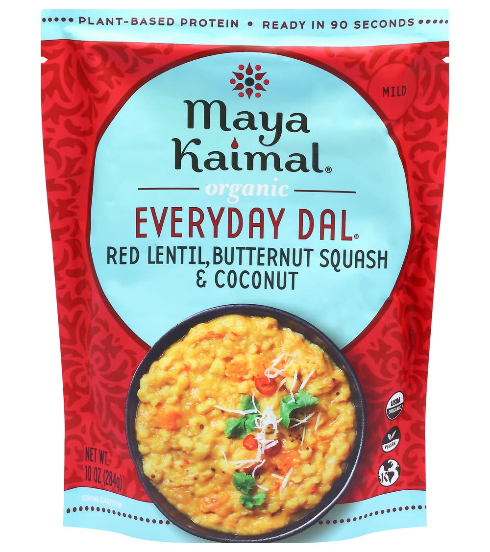 Maya Kaimal Organic Everyday Dal, Red Lentil-Butternut Squash & Coconut (10 oz)