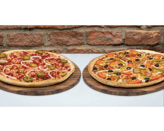 ✌️ 2 Pizzas medianas de especialidad