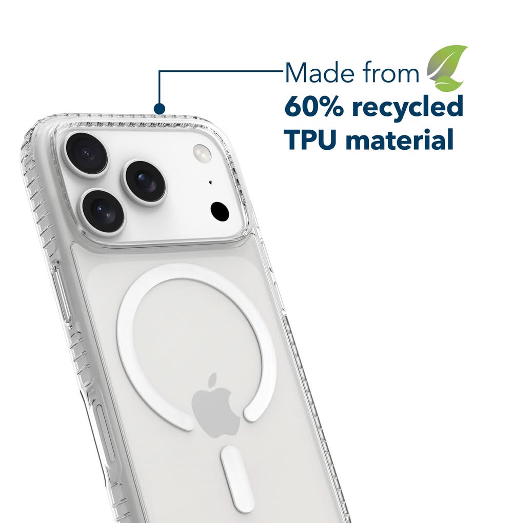 Insignia - Hard-Shell Case with MagSafe for Apple iPhone 17 Pro - Clear | Postmates Insignia - Hard-Shell Case with MagSafe for Apple iPhone 17 Pro - Clear | Postmates