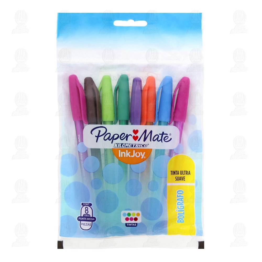 Paper Mate · Bolígrafo kilometrico mediano 1.0 mm varios colores