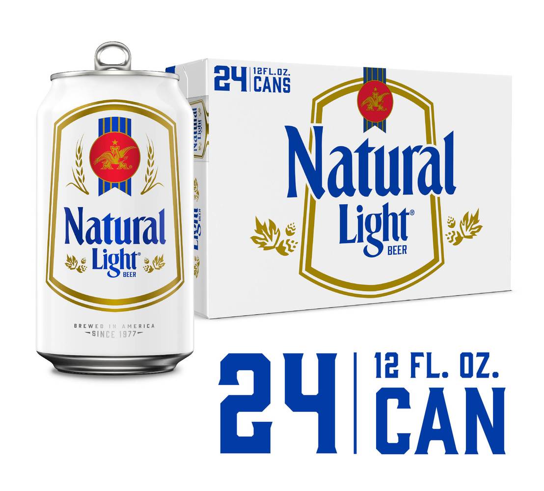 Natural Light Domestic Lager Beer (12 x 12 fl oz)