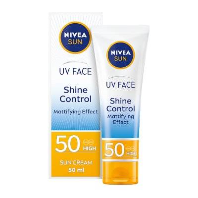 NIVEA SUN Shine Control UV Face Sun Cream SPF50 (50ml)