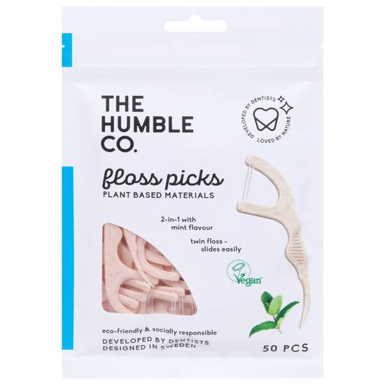 The Humble Co. Plant-Based Materials Floss Picks (50 ct)