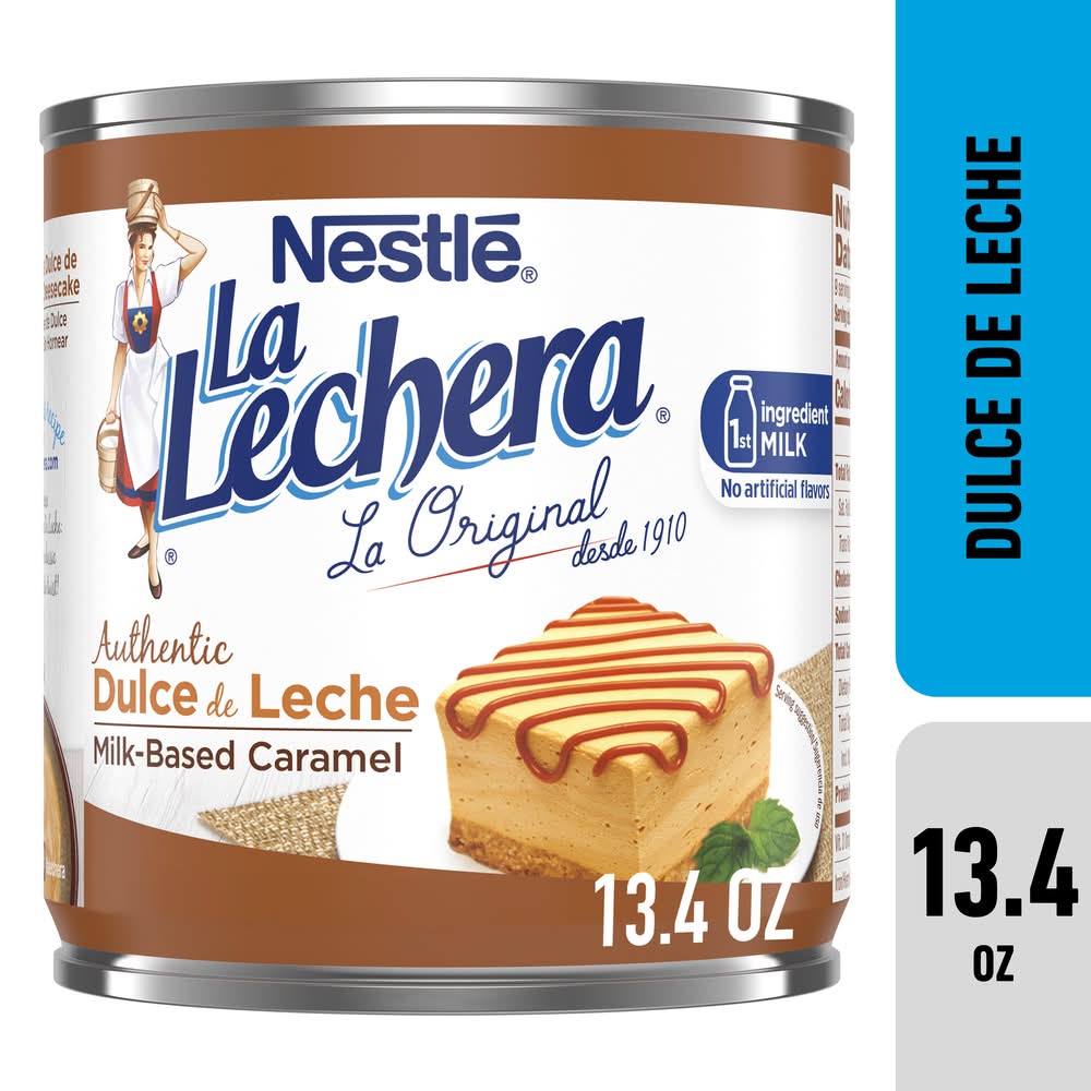 La Lechera Authentic Milk-Based Caramel, Dulce De Leche (13.4 oz)