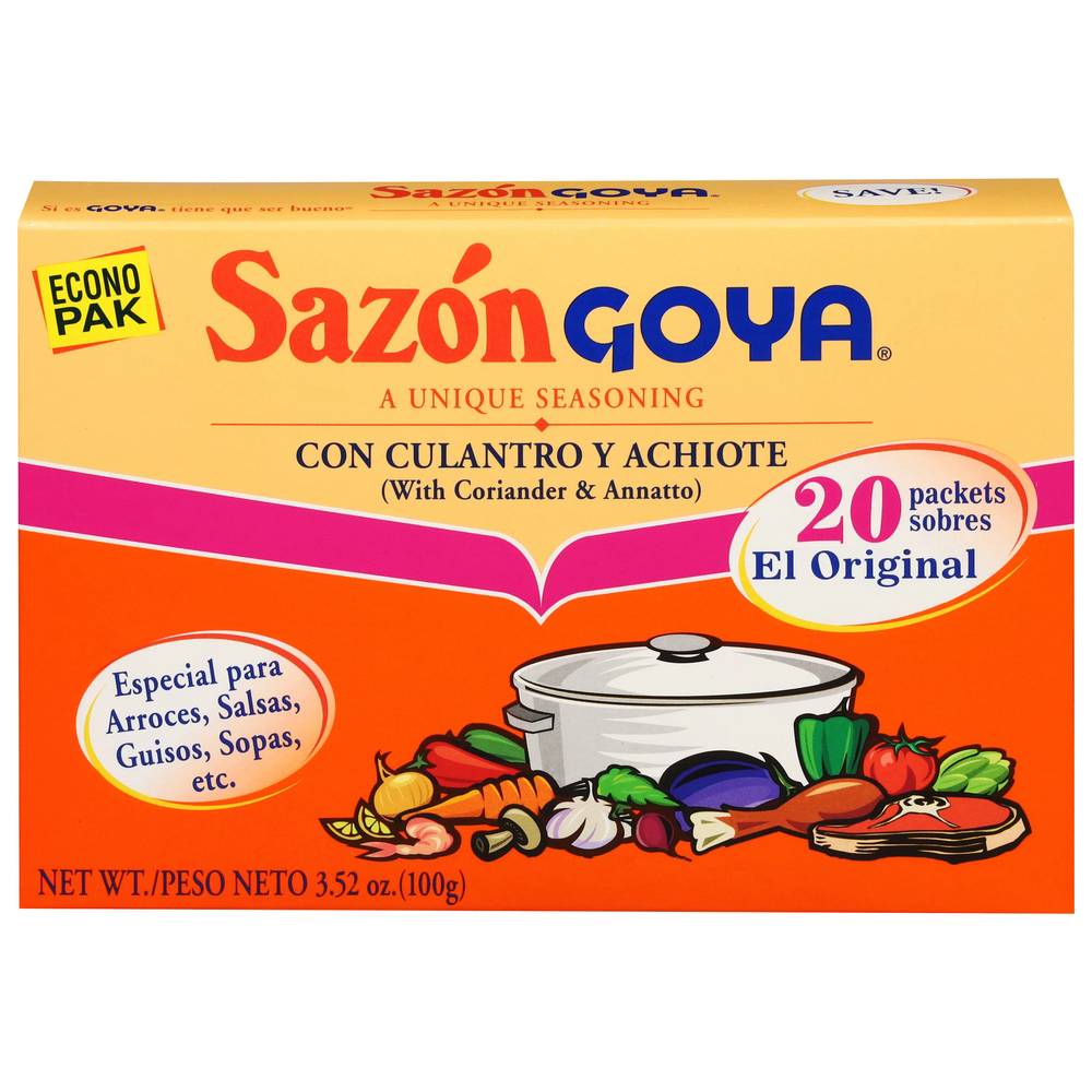 Sazon Goya Seasoning With Coriander & Annatto (3.5 oz)