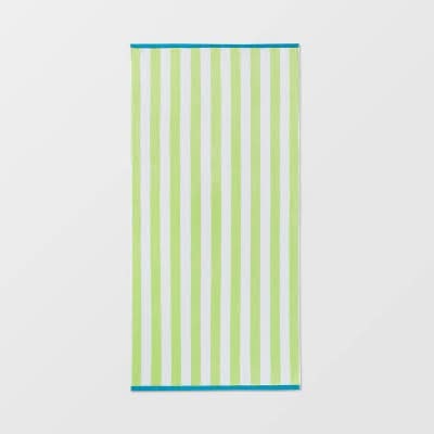 Sun Squad Reversible Towel, XL, Green-Aqua