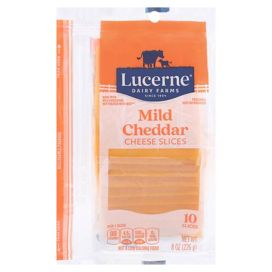 Lucerne Mild Cheddar Cheese Slices (10 ct)
