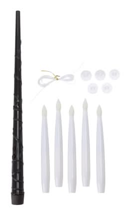Halloween LED Hanging Candles Set White