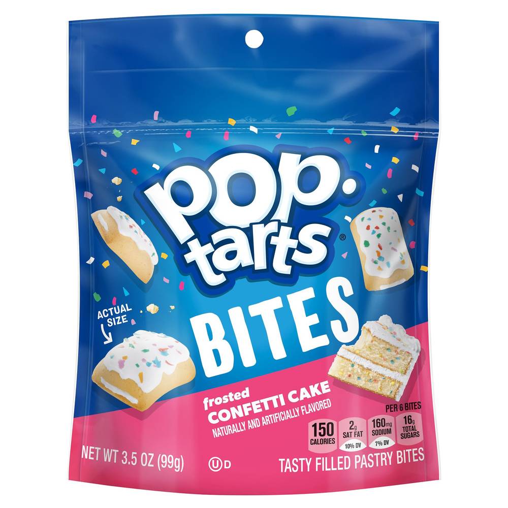 Pop-Tarts Frosted Confetti Cake Pop Tart Bites