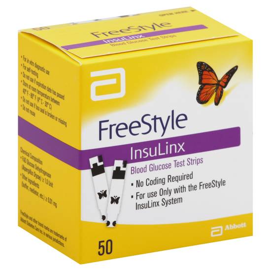 Freestyle Blood Glucose Test Strips (50 ct)