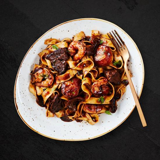 Short Rib Seafood Pappardelle