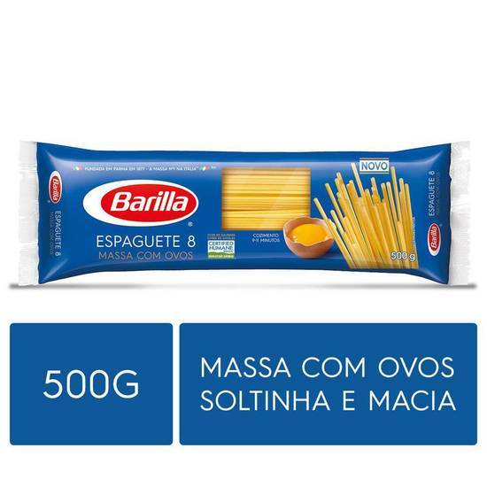 Barilla massa com ovos espaguete n°8 (500 g)