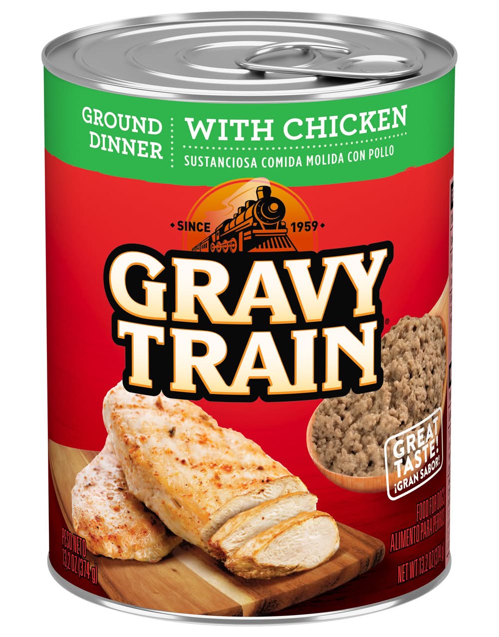Gravy Train Ground Dinner With Chicken Food For Dogs (13.2 oz)