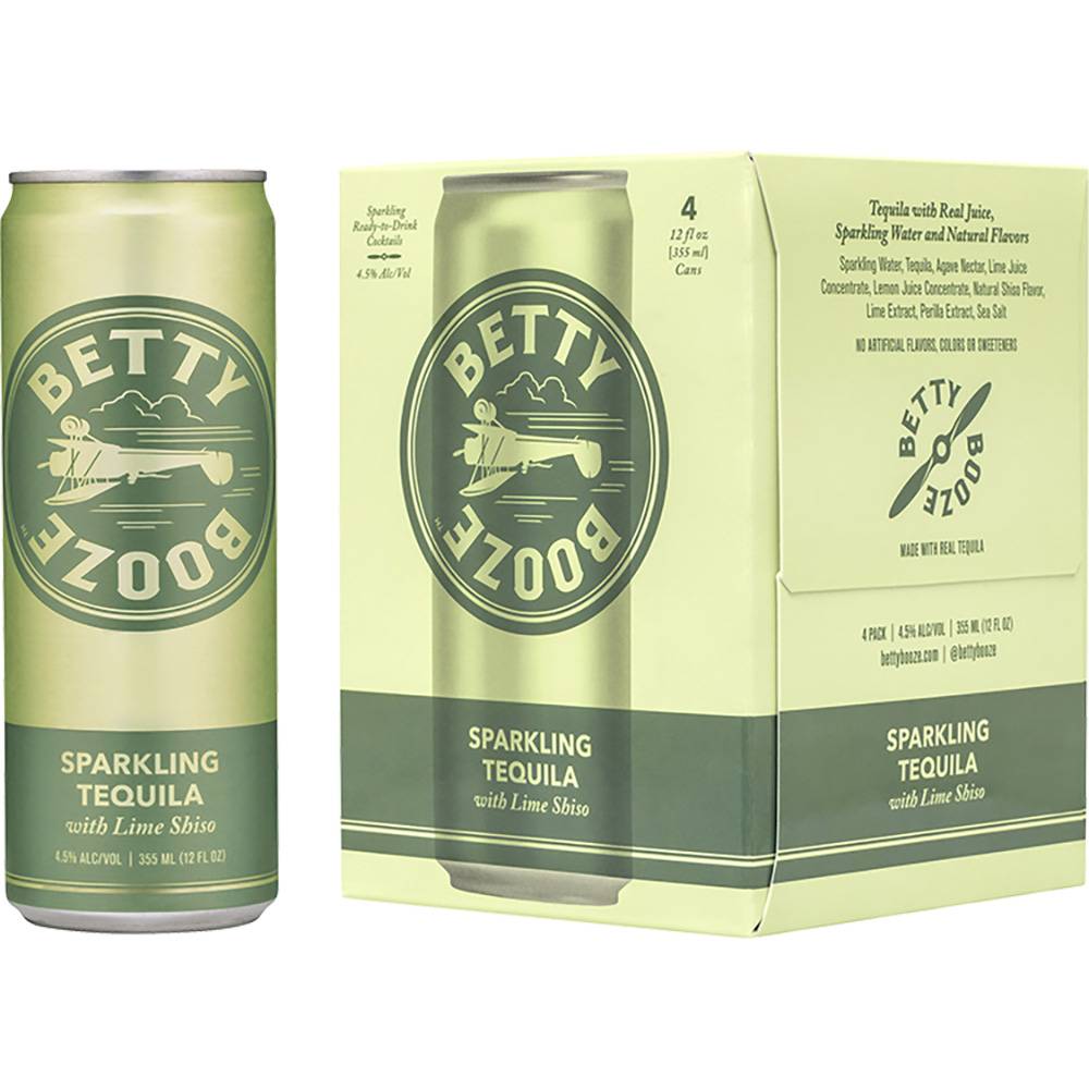 Betty Booze Sparkling Tequila With Lime Shiso (12OZ)