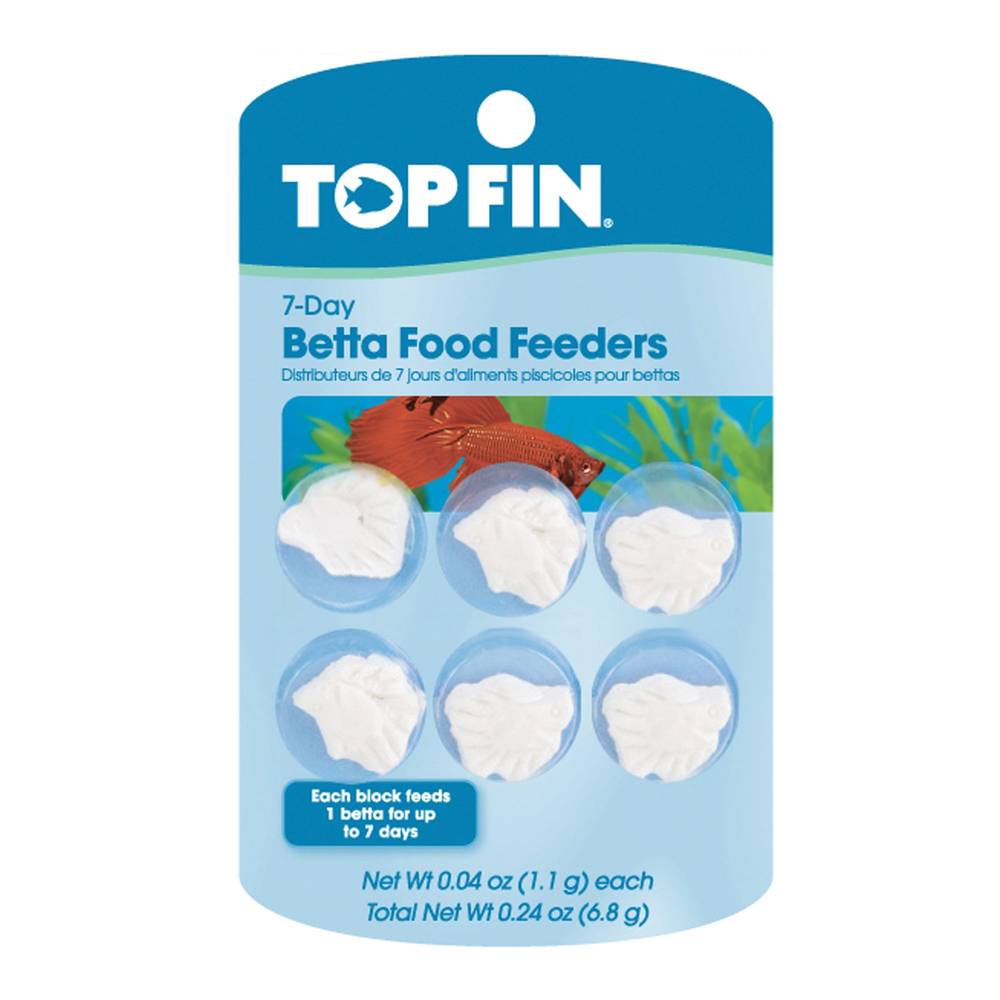 Top Fin 7 Day Betta Food Feeder (6 ct)