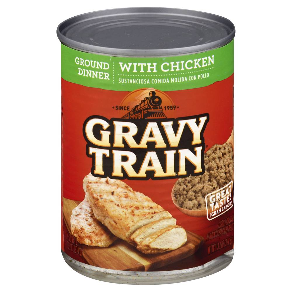 Gravy Train Ground Dinner With Chicken Food For Dogs (13.2 oz)