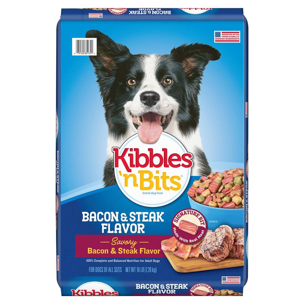 Kibbles 'N Bits Savory Bacon & Steak Flavor Dog Food