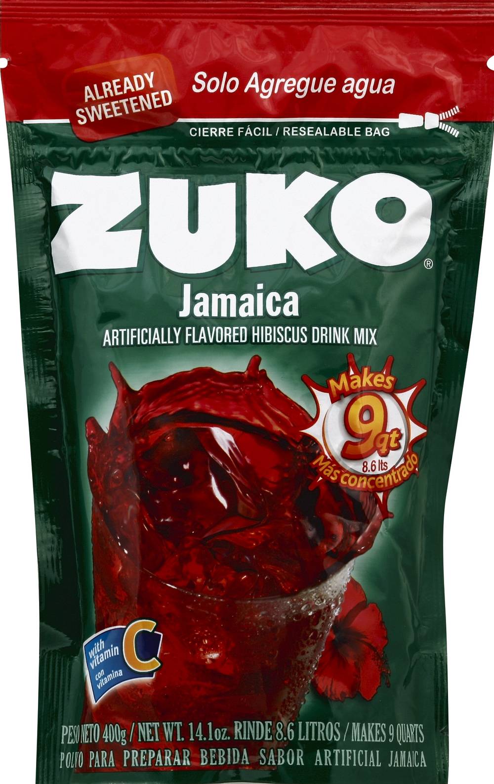 Zuko Jamaica Hibiscus Drink Mix (14.1 oz)