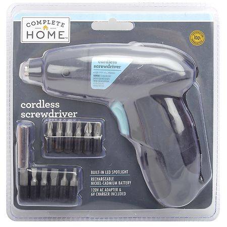 Complete Home 4.8v Cordless Screwdriver