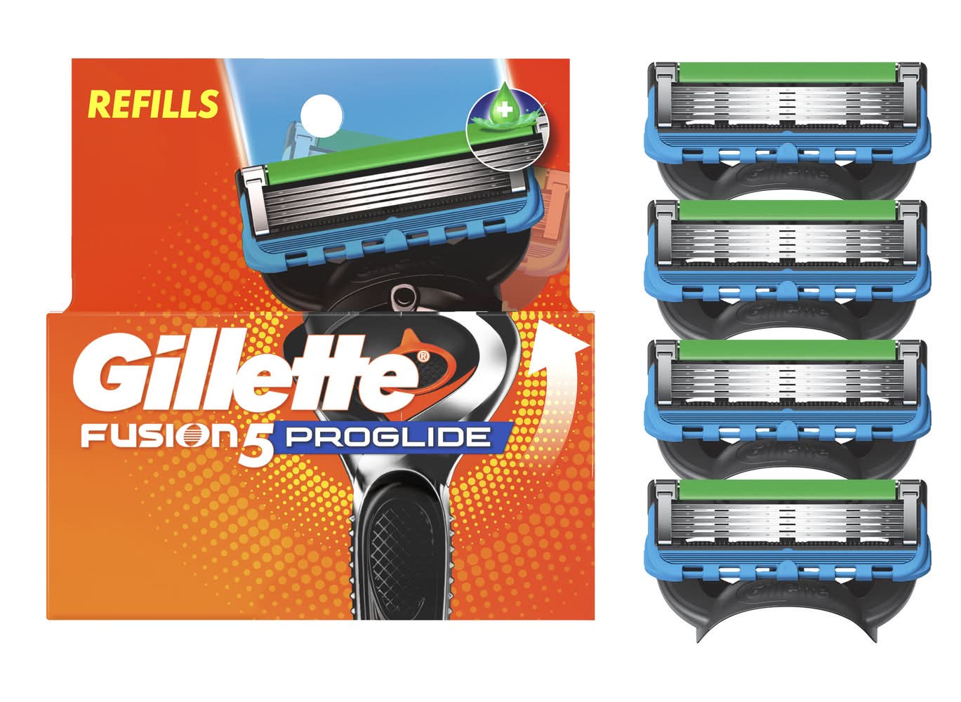 Gillette Fusion5 Proglide Blade Razor Refill, Men (4 ct)