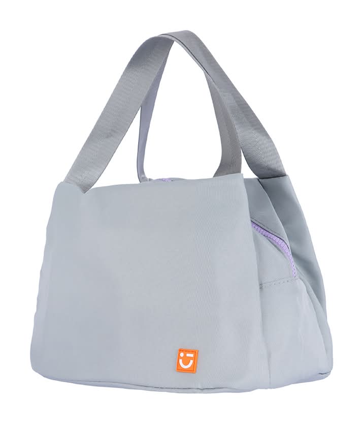 Lonchera Gran Capacidad 100% Poliéster Gris 28x20x20