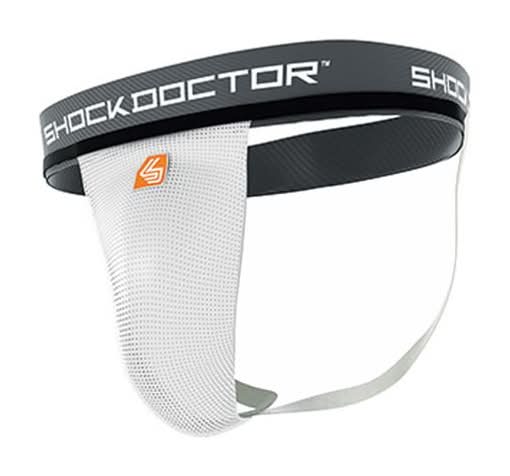 Shock Doctor Adult Supporter with Pocket (White, L)