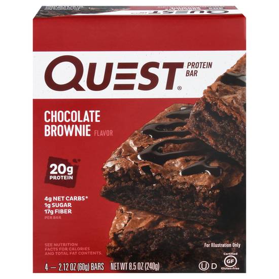Quest Chocolate Brownie Flavor Protein Bar (4 ct)