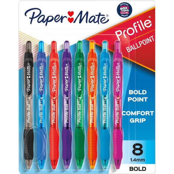 Paper Mate Retractable Ballpoint Bold Point Pens ( 8 ct)