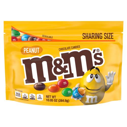 M&M's Peanut Party Size Giant (2lb 6oz Bag) Resealable