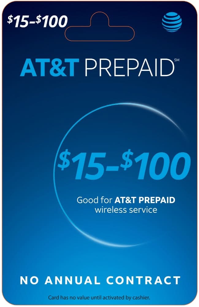 AT&T Variable Amount Phone Card