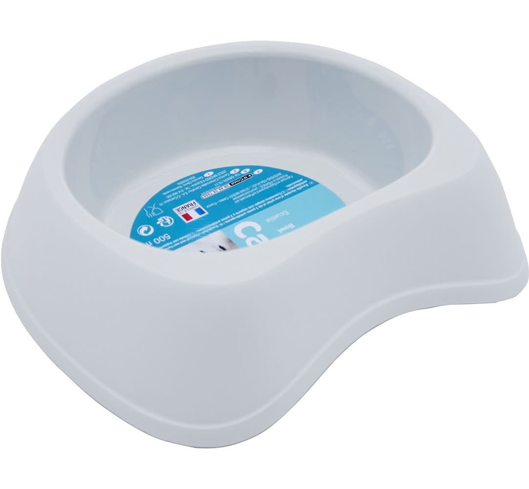 Carrefour - Écuelle pour chien de 500 ml, gris
