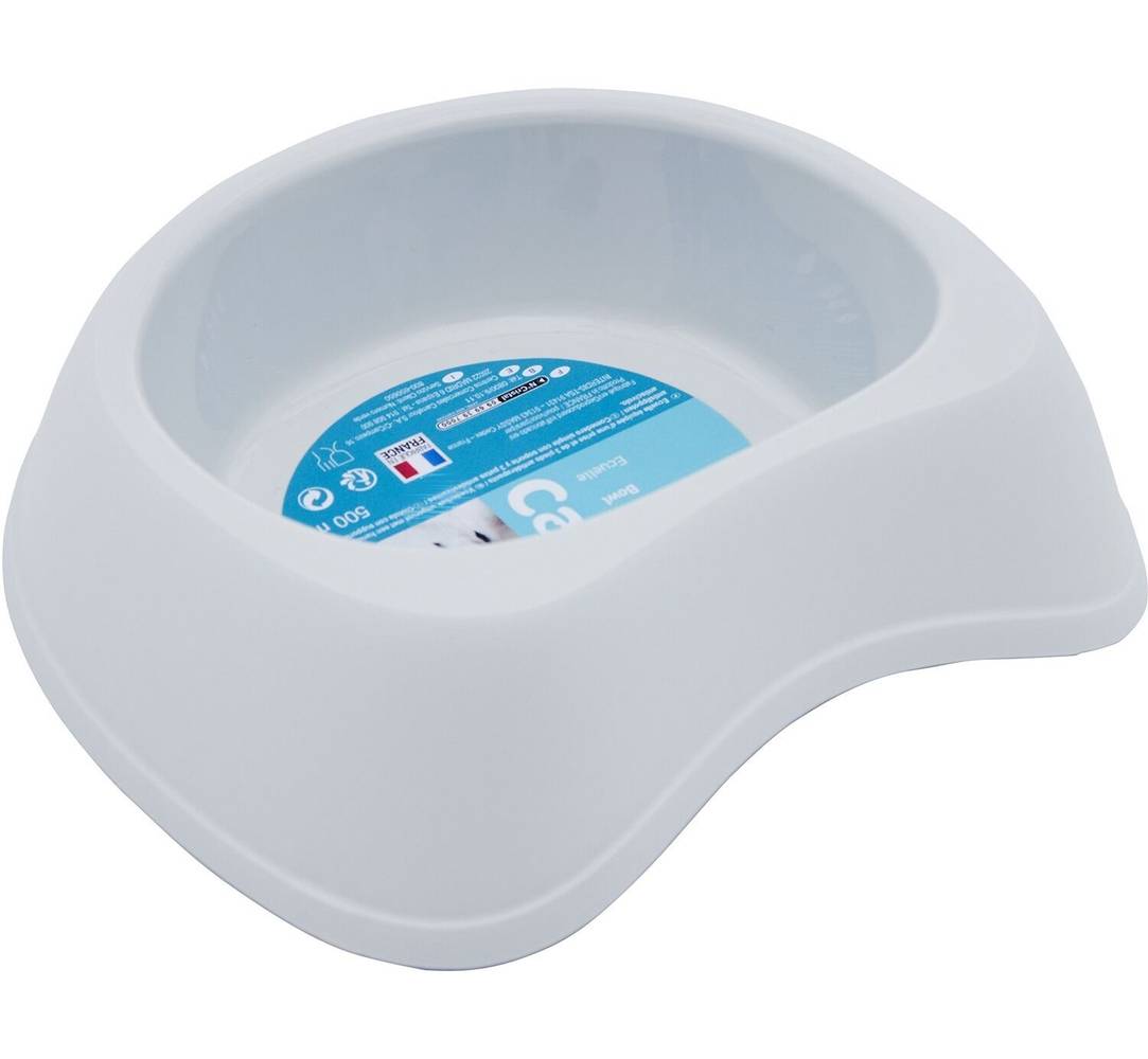 Carrefour - Écuelle pour chien de 500 ml, gris