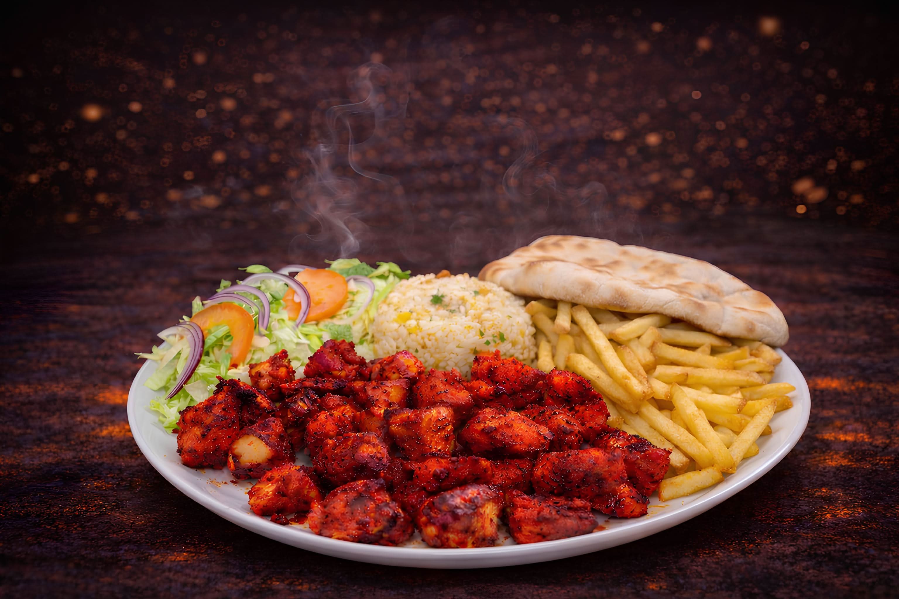 🍽️ L’Assiette Signature Poulet Tikka & Cheese Naan