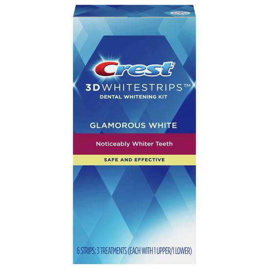 Crest 3d Whitestrips Glamorous White Teeth Whitening Kit Treatments ( 3 ct )