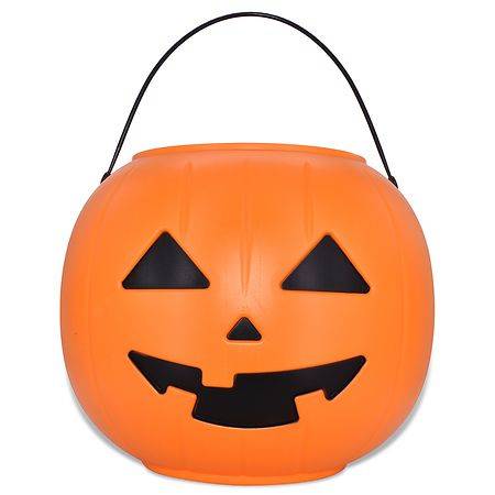 Festive Voice Happy Halloween Pumpkin Pail, 22 X 18 cm