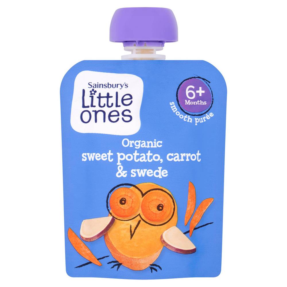 Sainsbury's Little Ones Organic Sweet Potato, Carrot & Swede Smooth Puree 4+ Months 70g