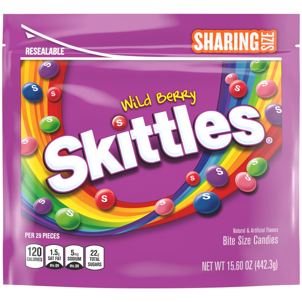Skittles Bite Size Candies, Wild Berry (15.6 oz)