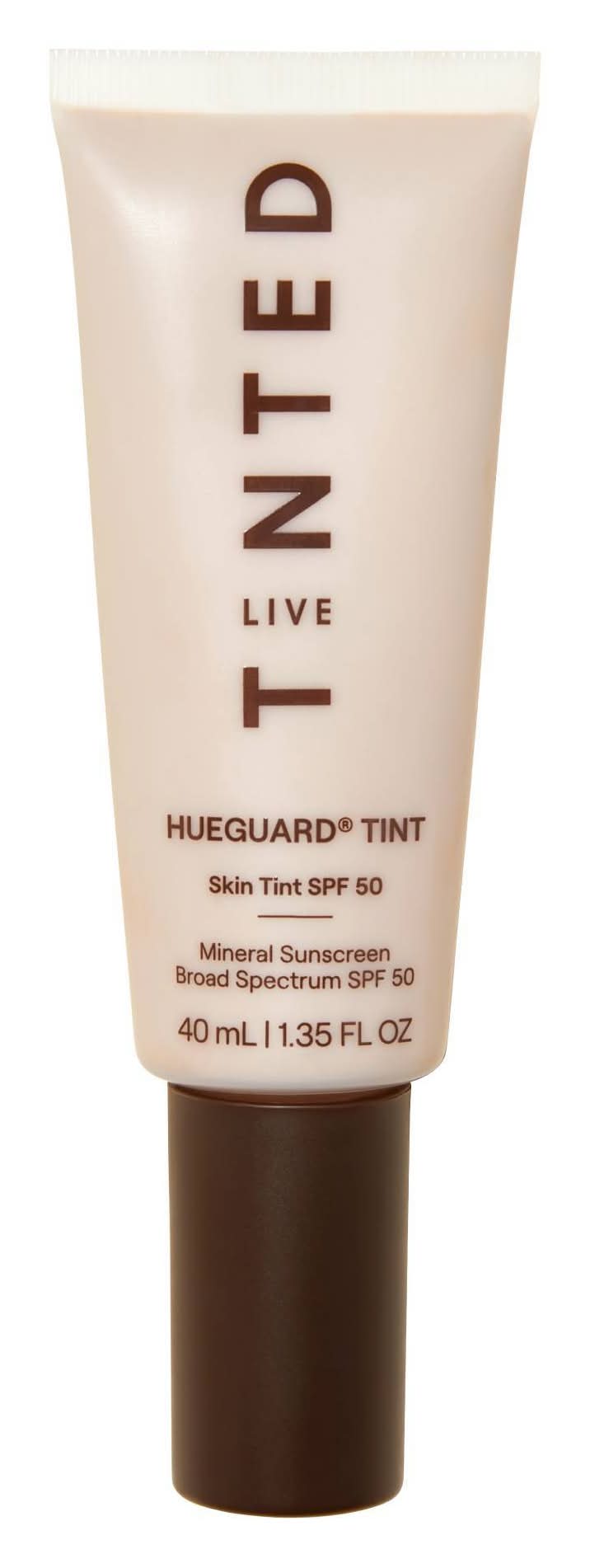 Live Tinted Huegard Skin Tint SPF 50 Mineral Sunscreen Broad Spectrum: Face Tinted Moisturizer, Buildable, 1.35 fl oz