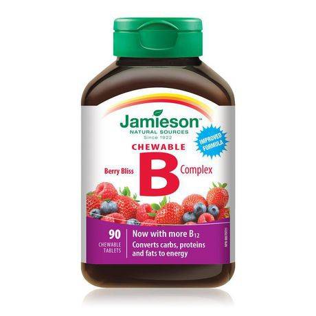 Jamieson Delicious Chewable Formula B Complex Berry Bliss Tablets (240 g)