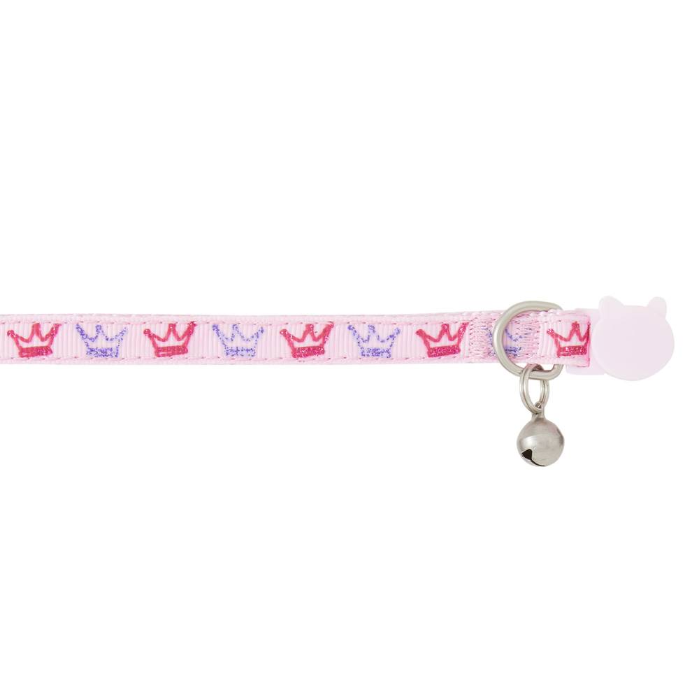 Whisker City® Pink Princess Easy Release Kitten & Cat Collar (Color: Pink, Size: Cat (Adult))