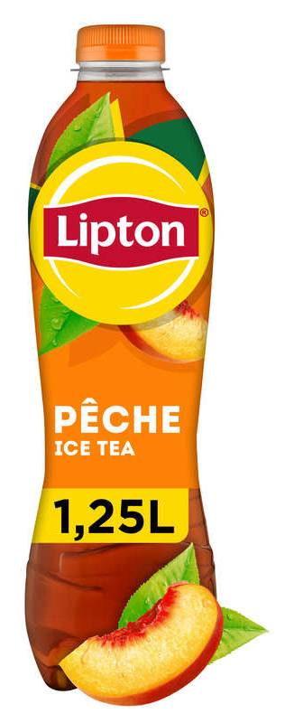 Lipton - Ice Tea - Boisson au thé saveur pêche - La bouteille de 1,25L