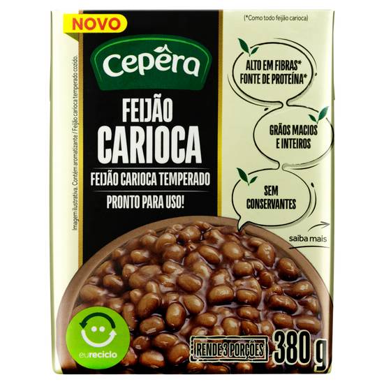 Cepêra feijão carioca temperado pronto (380 g)