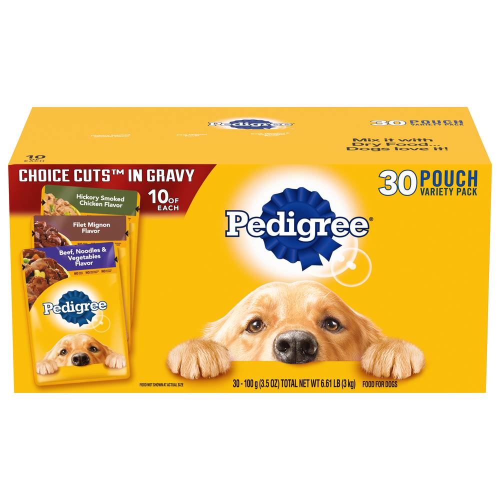 Pedigree Choice Cuts in Gravy Adult Wet Dog Food Variety pack (3.5 oz, 30 ct)