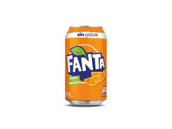 Fanta sin azucar Lata 350cc